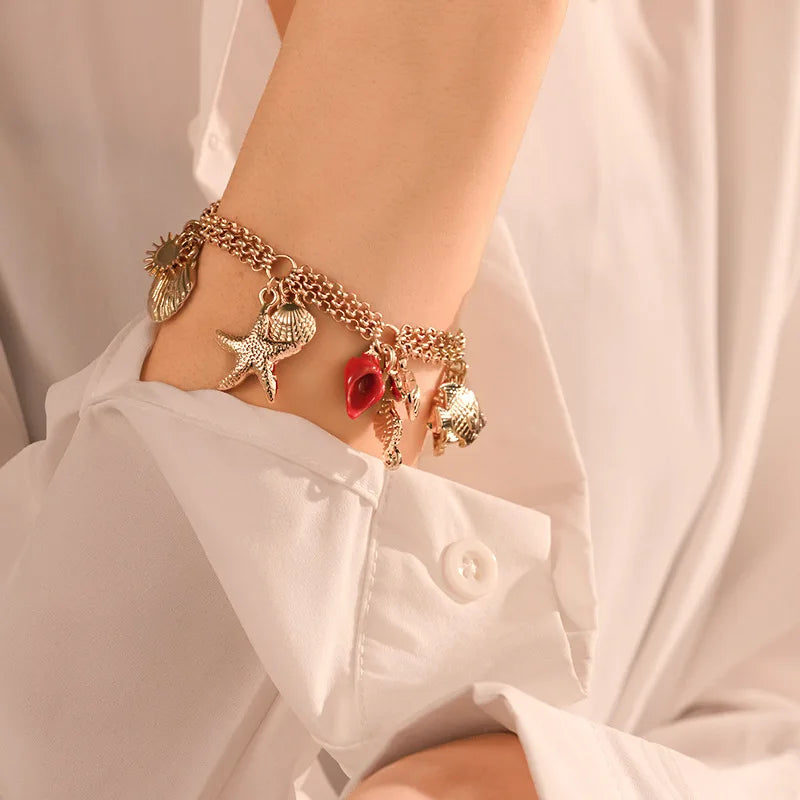 Ocean-Style Charm Bracelet
